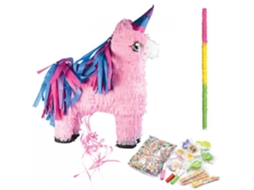 Caixa Unicórnio Piñata e Suas Surpresas Bastão SCRAPCOOKING PARTY