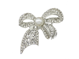 Broche De Noeud Diamante Decoração Roupa Presente