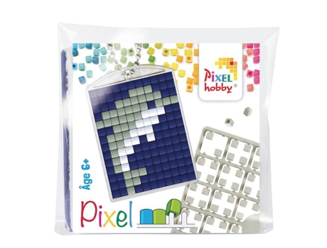 Kit Criativo Pixel Porta Chaves 4x3cm Golfinho Pixel Kit