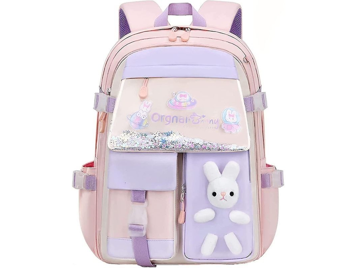 Mochila Conejo Kawaii, Meninas, Grande Capacidade, Escola, Impermeável