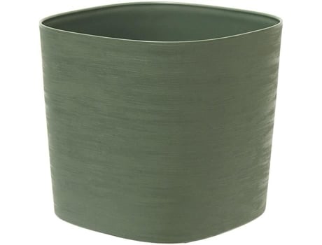 Pote com reserva de água - GARDEN ID Respect - Verdigris 40 x 40 cm - 100 lixo doméstico - 100 reciclável - Superfície estruturada.