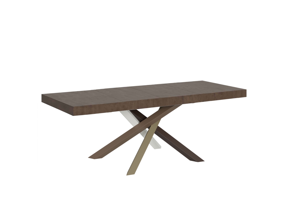 Mesa de Jantar Extensível 90X160/264 Cm Volantis Premium Nogueira Quadro 4/C ITAMOBY