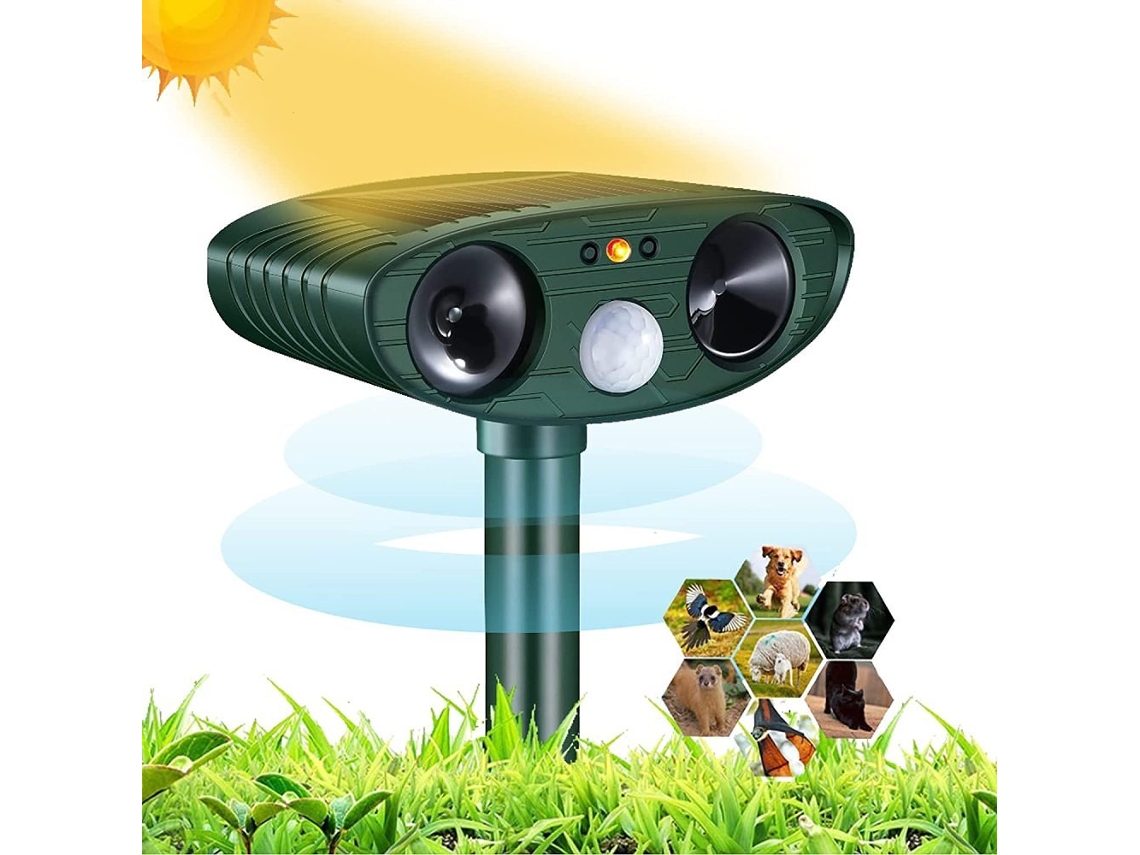 KOFIHETY Protetor Ultrassônico De Vida Selvagem, Repelente Solar Para Cães E Gatos, Sensor De Movimento Garante O Gerenciamento Eficaz De Animais Em Quintais E