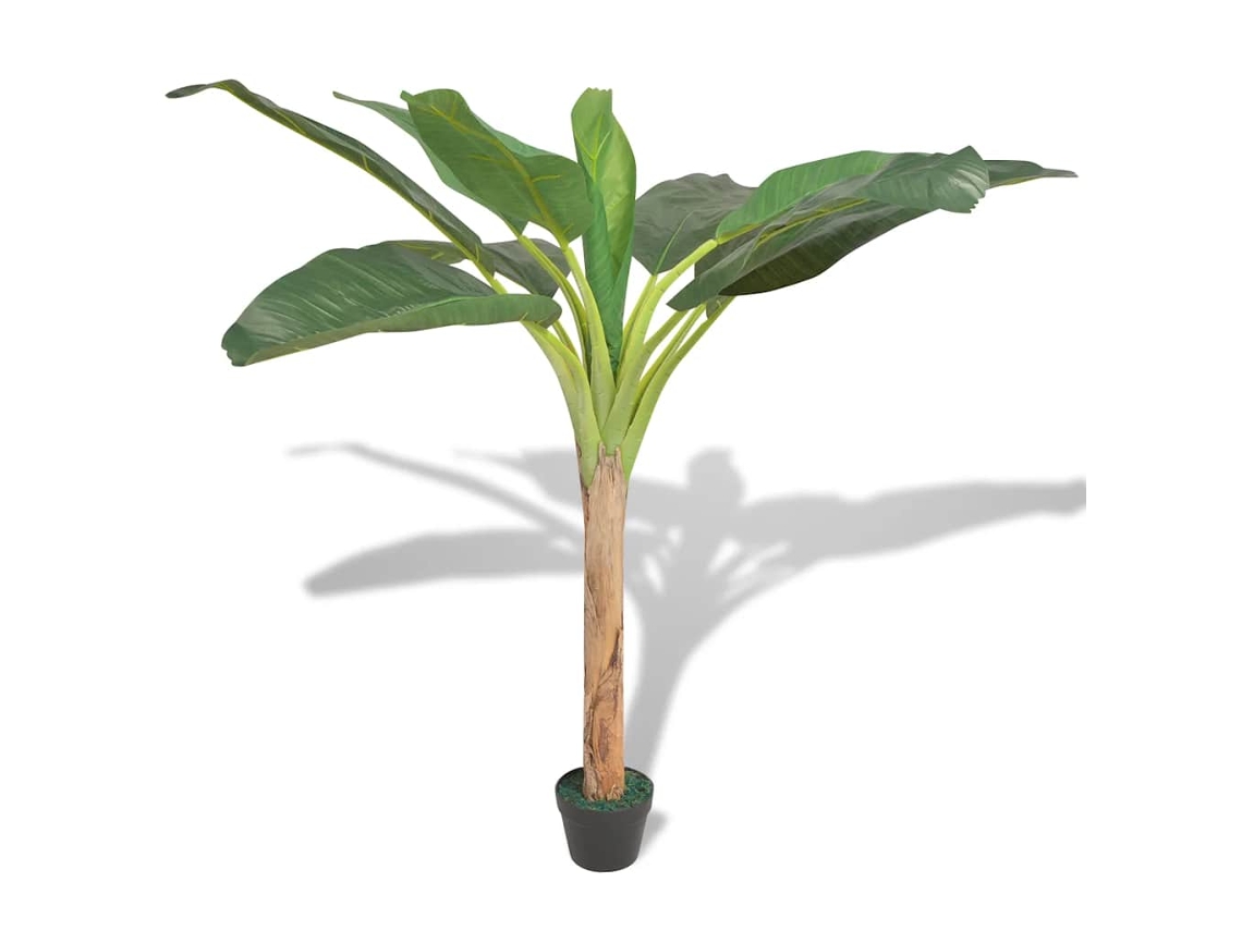 Vidaxl Planta Bananeira Artificial Com Vaso 150 Cm Verde
