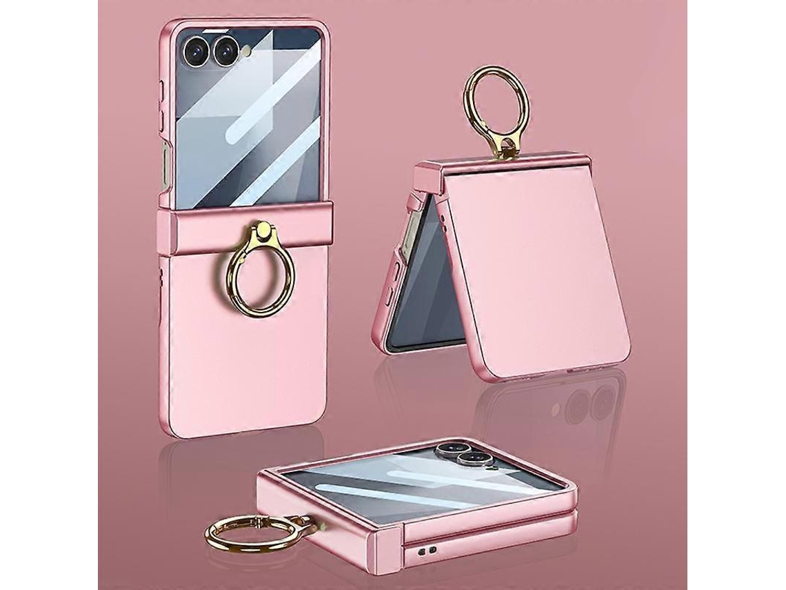 Capa Gkk Integrada Ultrafina Com Dobradiça E Cobertura Total, Com Anel De Fixação, Para Samsung Galaxy Z Flip7 5g.