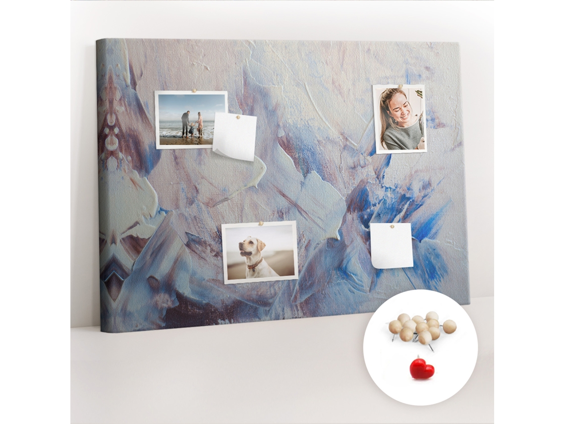 Painel De Cortiça Para Parede Pinceladas Para O Corredor Espelharte (100x70 Cm)