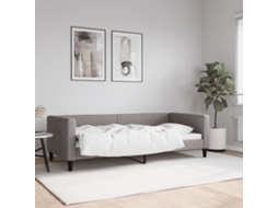 Sofá Cama De Solteiro Lovely Home Madeira Tecido Cinzento (90x200)