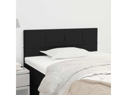Vidaxl Cabeceira De Cama Tecido 100x5x78/88 Cm Preto