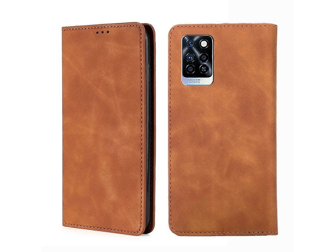 Capa De Couro Magnético Com Aba Horizontal Para Infinix Note 10 Pro