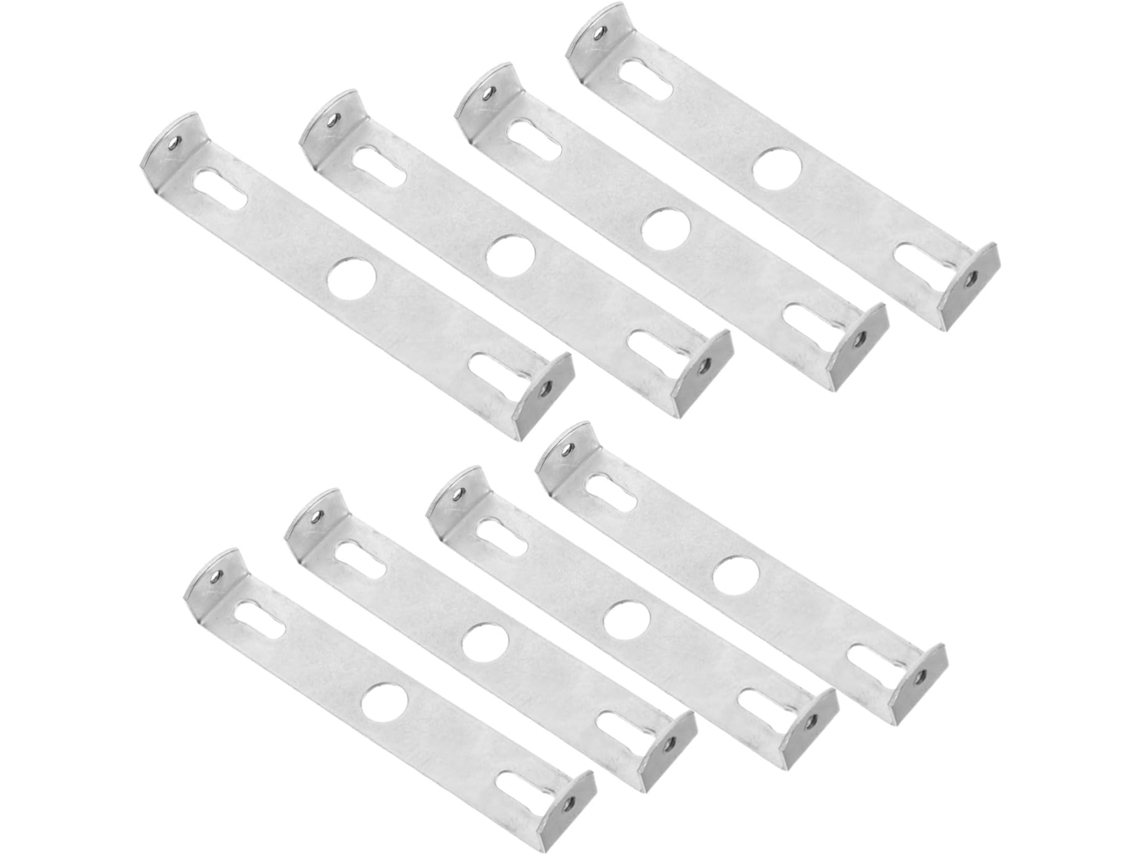 Kit de 8 Peças de Suportes Quadrados para Montagem em Parede e Teto para Luminárias com Placa de Suspensão. SFUSHOS