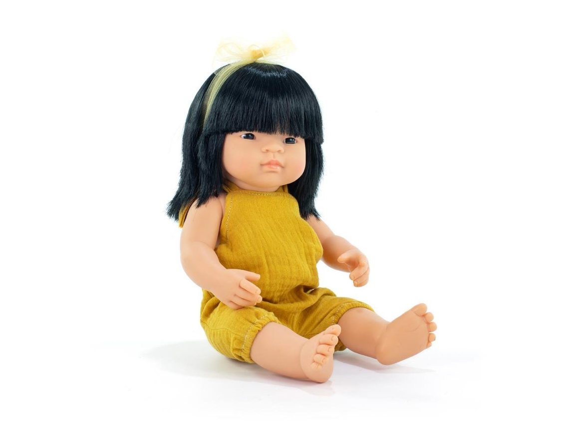Boneca Miniland Menina Asiática 38cm Boneca De Brinquedo Educativa