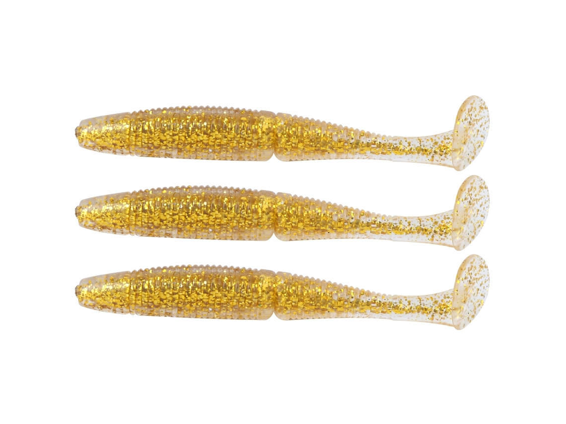 2026rebe ar36 3 Pçs Isca Artificial de Minhoca Macia com Cauda T 140mm 17g para Pesca Acessórios de Pesca Ouro