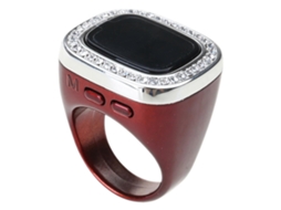 Aneis De Oração Islâmicos Digitales Com Grande Counter Tasbih Alarme Azan Unissex Intelligent Tracks Contador Eletrônico Tasbih Vermelho 20mm