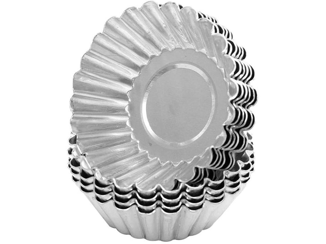 30 Pçs Molde de Torta de Ovo Antiaderente Alumínio Cupcake Bolo Biscoito Pudim Molde Forrado Molde Lata Ferramenta de Cozimento