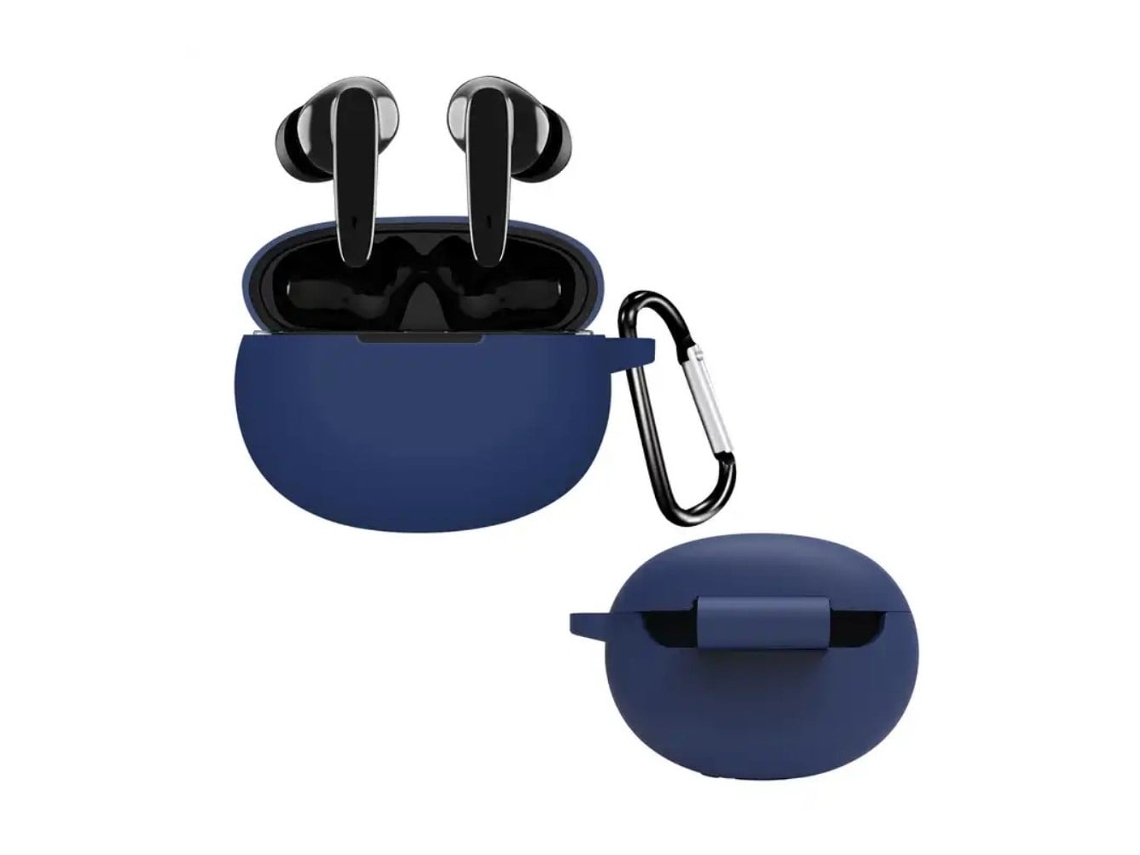 Capa De Silicone Para Airdopes 181 Com Fivela Azul Escuro Brilvibera