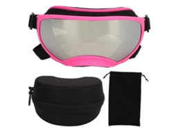 Óculos Para Cães Com Armação Rosa, Proteção Ultravioleta, À Prova De Vento, Respirável, Alça Ajustável, Óculos Para Cães Para Uso Aquaforge
