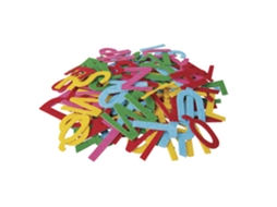 Letras Em Feltro Autocolantes Multicoloridas
