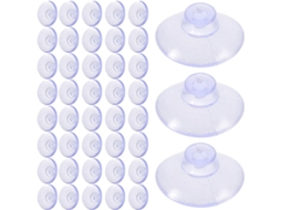 300 Unidades De Mini Ventosas Transparentes 20mm, Ganchos Mesa De Vidro, Ventosas Antiderrapantes Fixação Em