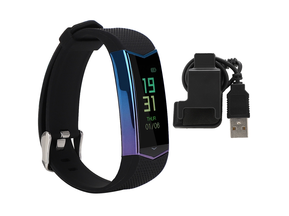 Pulseira inteligente de ritmo cardíaco EOOCOO com monitor Bluetooth