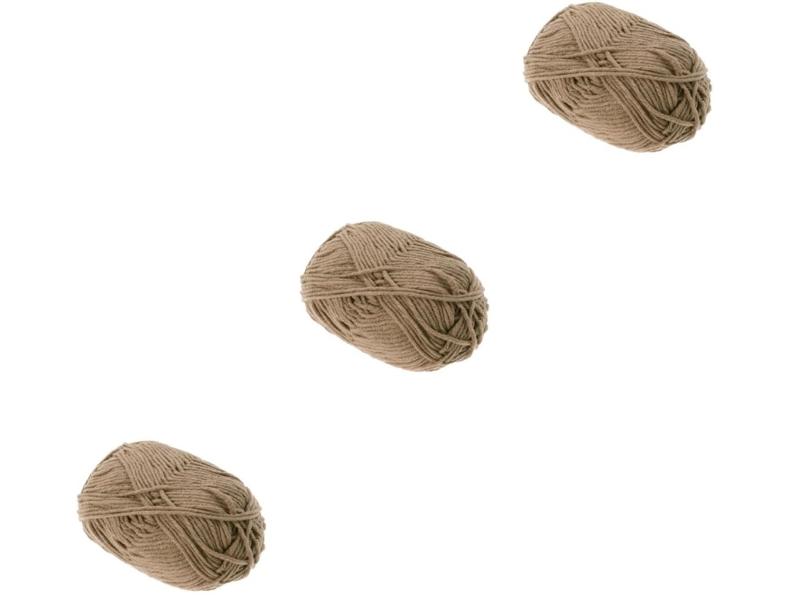 Fita De Algodão, 3 Un., Camelo, Tipo Leite Para Cachecóis E Gorros