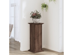 Vidaxl Suporte P/ Plantas 33x33x80 Cm Deriv. Madeira Carvalho Castanho
