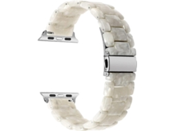 Pulseira De Relógio Compatível Com Apple Watch 38 Mm 40 Mm 41 Mm Para Mulheres, Pulseira De Relógio De Resina De Metal Da Moda. Olysi Shop