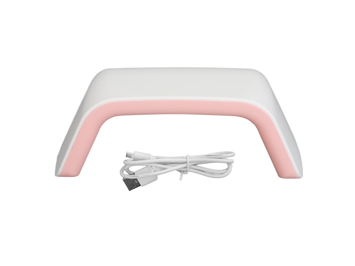 Lâmpada De Unha 30w Com 15 Chips De Led, Secador De Unha Para Manicure Com Cabo Usb De Carga, Rosa Para Salão