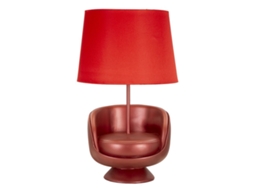 Candeeiro De Mesa De Cabeceira Midcentury Rossa Cm Ø 26x43