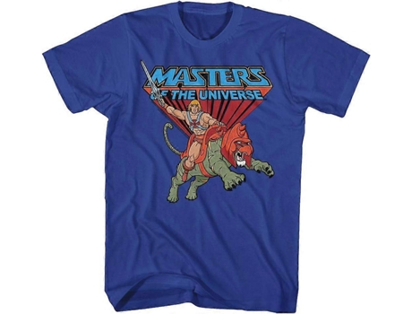 T-shirt De Mulher Zmdecqnb Masters Of The Universe Tv Series He Rides Algodão Branco (l)