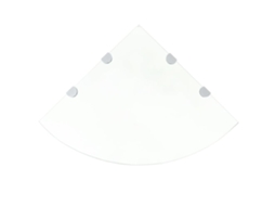 Corner Shelf, Corner Shelves Vidaxl Transparente Vidro (45 X 45 Cm)