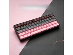 Teclado ultracompacto de 61 teclas com retroiluminação RGB, à prova d'água, ideal para PC, Mac, PS4 e Xbox One. Rosa Hexinyigjly