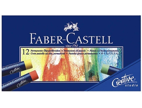 FABER-CASTELL Lápis de Pastel à Base de Óleo Creative Studio, 12 Unidades