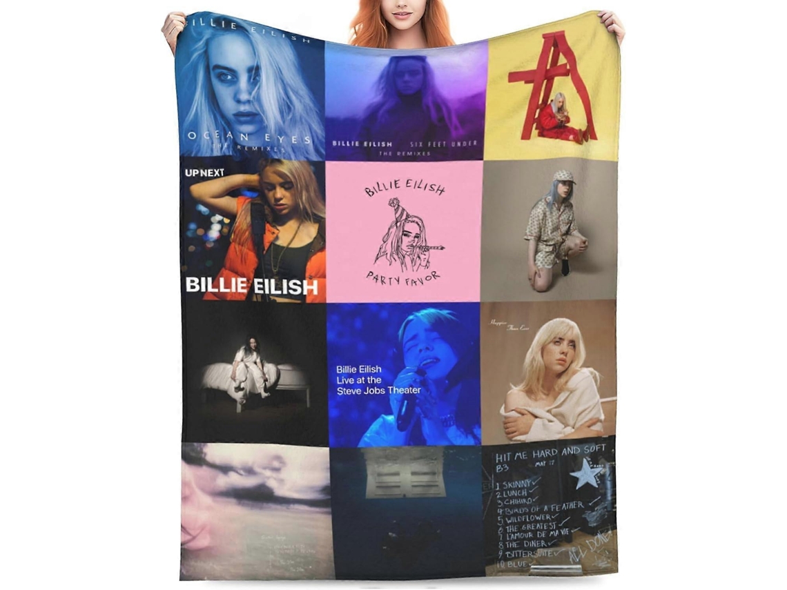 Capa De Álbum Billie Felt Para Ar Condicionado Eilish Merch, Presente Macio E Quente Para Cama, Sofá, Decoração De Casa (álbum Co--aquaforge