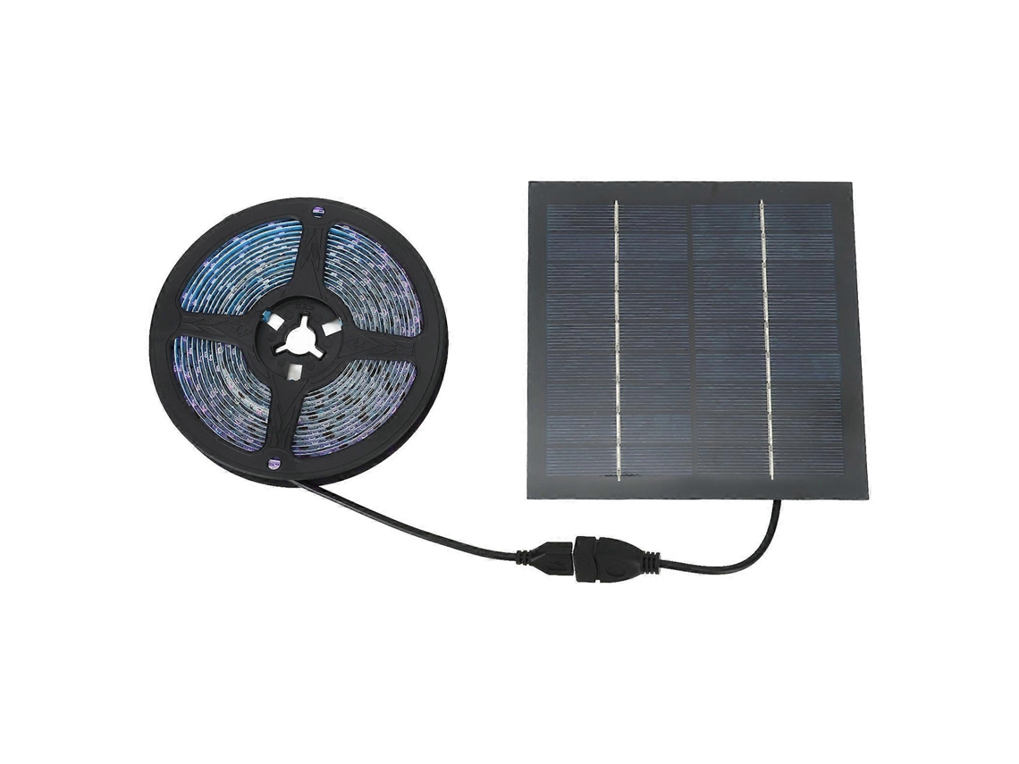 Luzes Led Solares Para Cultivo De Plantas 5m, Faixas De Luz Para Cultivo De Plantas Internas Com Painel Solar Ymhc Olysi Shop
