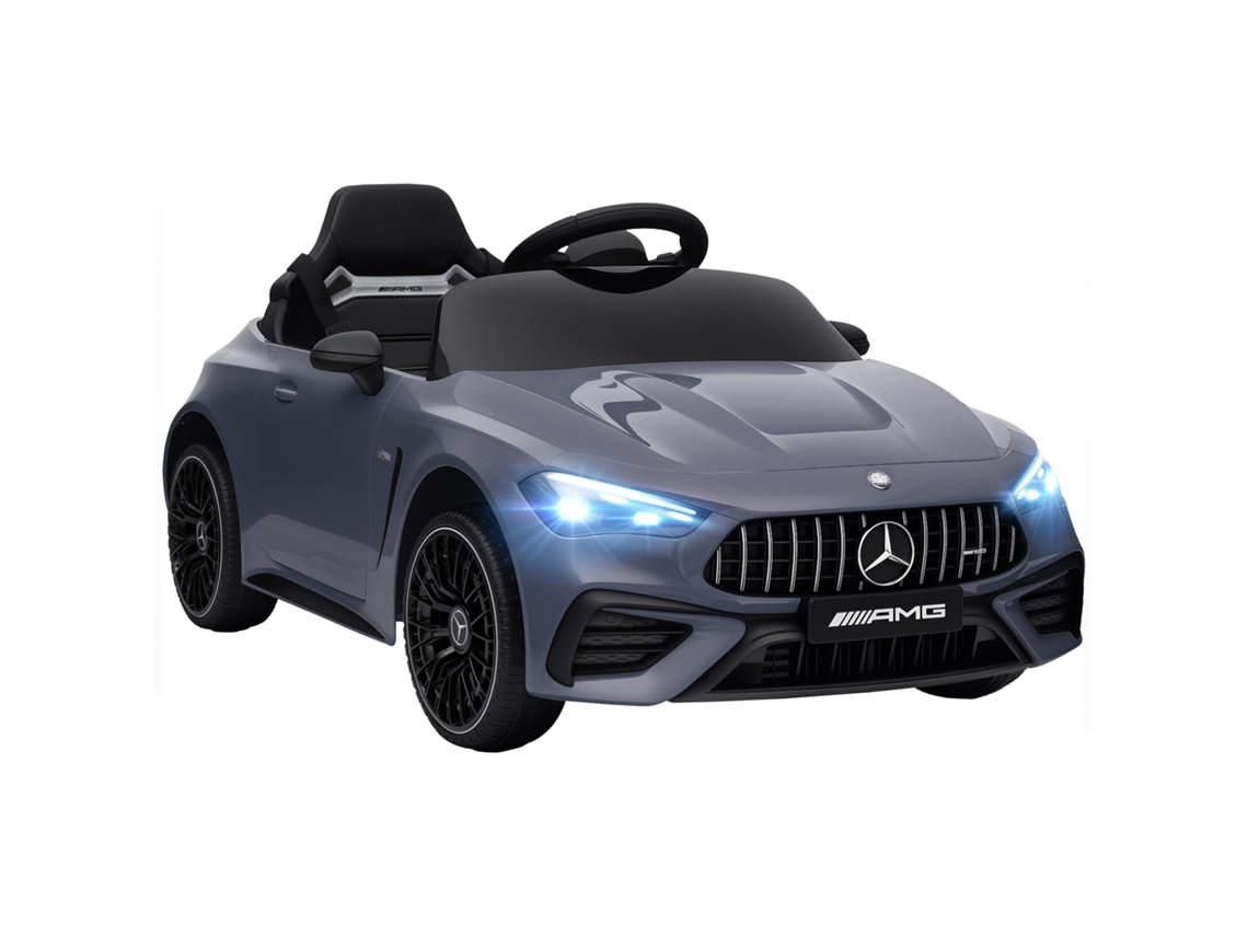 Carrinho Elétrico Infantil Mercedes 12v Controle Remoto Led Cinza