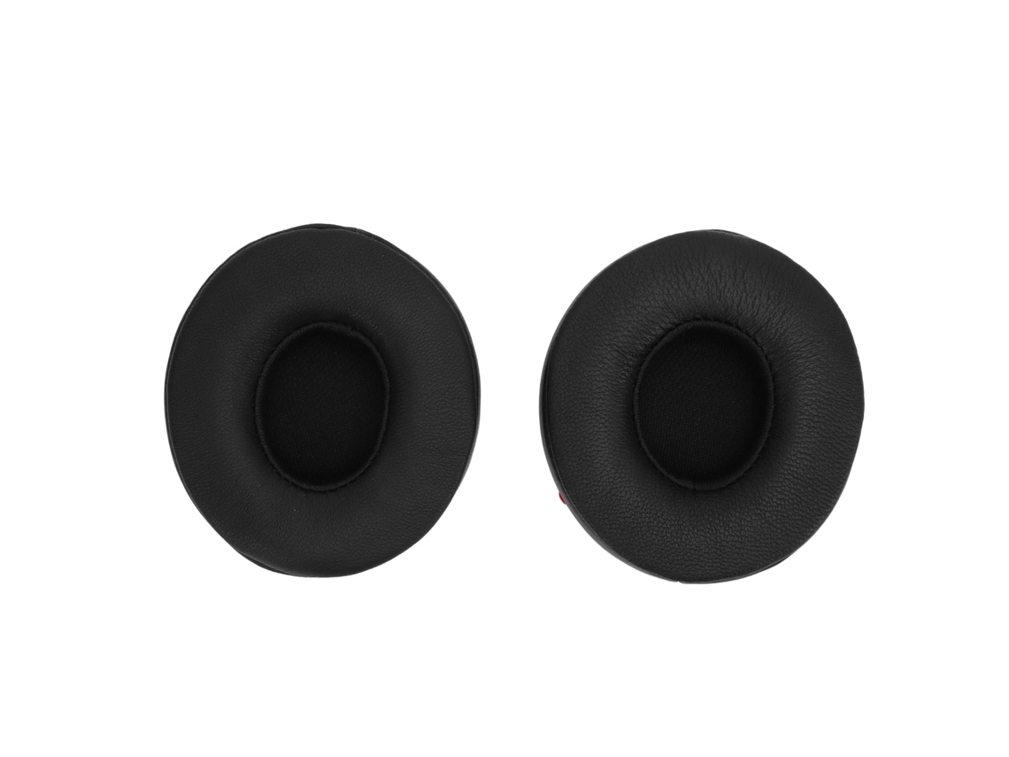 Pads Ouvido Fones De Ouvido Isolamento Ruído Espuma Memória Couro De Carneiro Substituição Preto