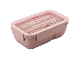 2026 bandeja Térmica para Adultos 850ml Material Saludable Bandeja de Almuerzo Microondas Contenedor de Alimentos Rosa