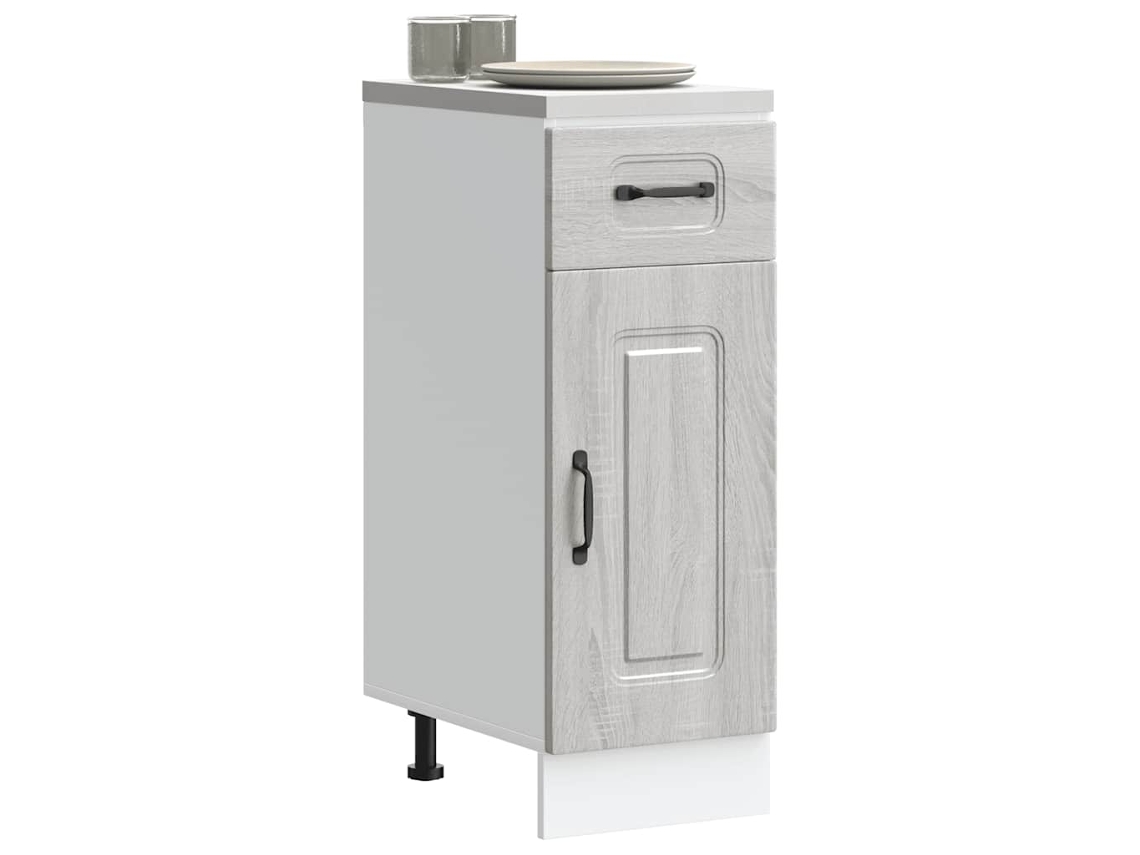 Vidaxl Armário Baixo Cozinha Kalmar Madeira Engenharia Sonoma Cinzento