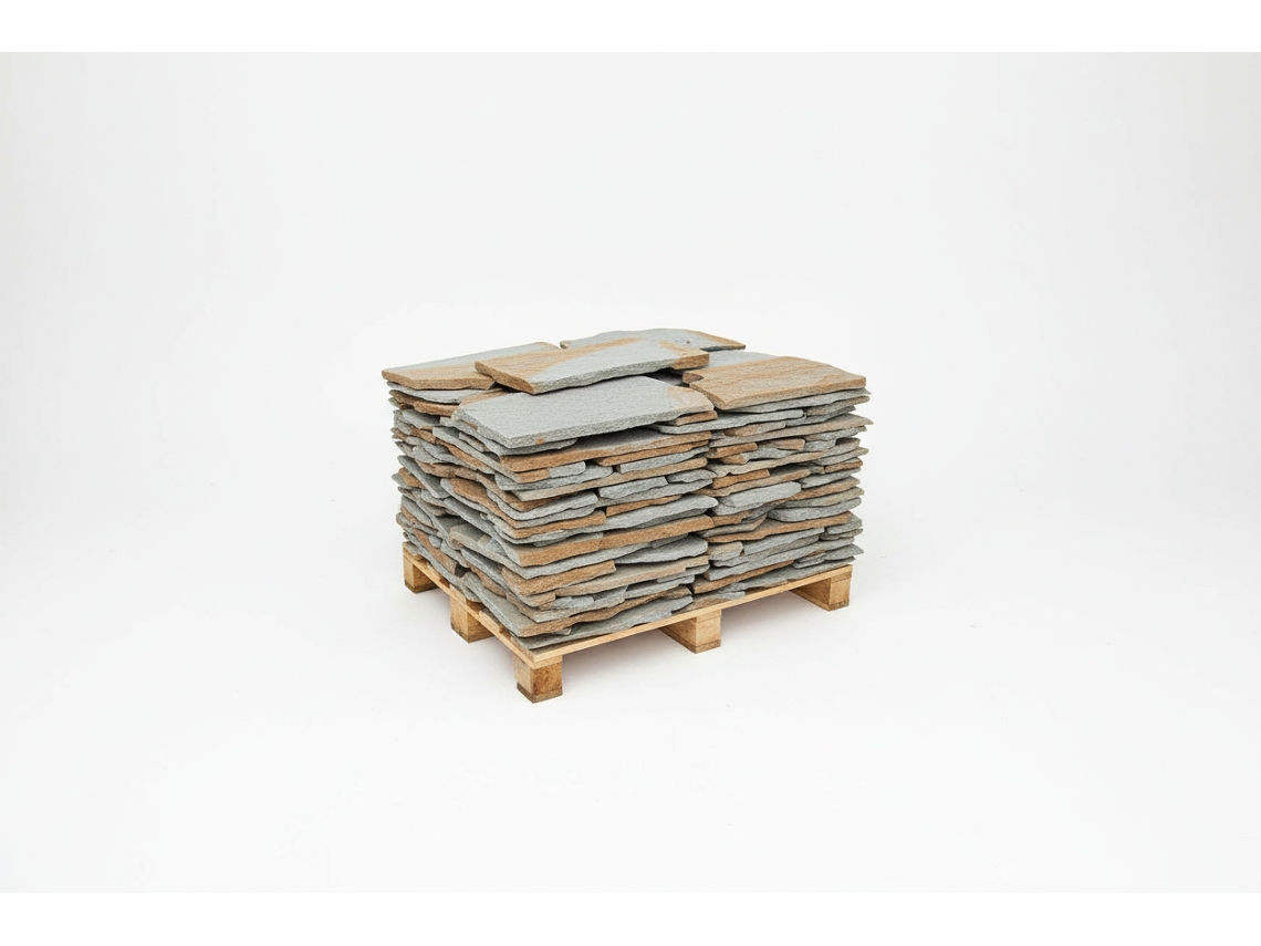 Planchoncillo Prateado Bicolor Palete 25 M² / Irregular 2 3 Cm VETONEK