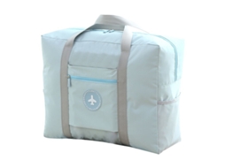 Mala de Viagem Dobrável, Impermeável, com Rodinhas, Grande Capacidade, Ideal para Gestantes e Mulheres em Fase Parto Azul AQUAFORGE