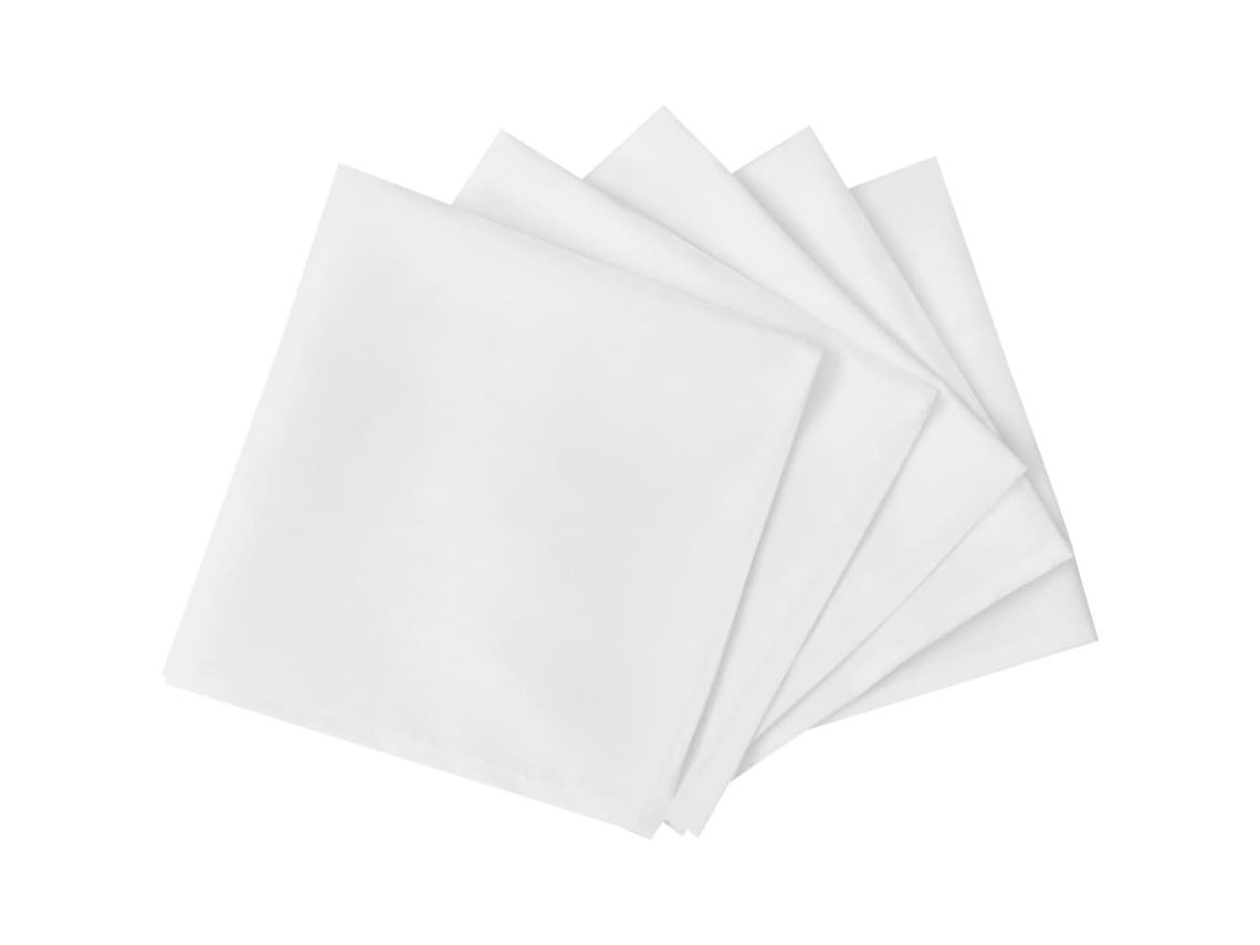 Maison Exclusive - Conjunto De 100 Guardanapos Para Jantar, Branco 50 X 50
