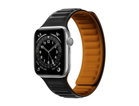 Bracelete Magnetica de Silicone para Apple Watch Series 8 45Mm Preto