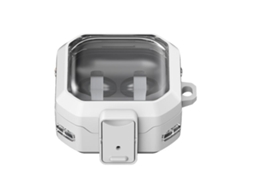 Capa Protetora Halinuia Armadura Resistente Modelo Bg4 (compatível Galaxy Buds4/4 Pro, Transparente Com Interruptor)