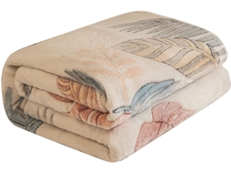 Manta de Flanela Fansu Infantil Moderna com Estampa Floral Xadrez Macia Lã Quente Colcha para Quarto Adequada