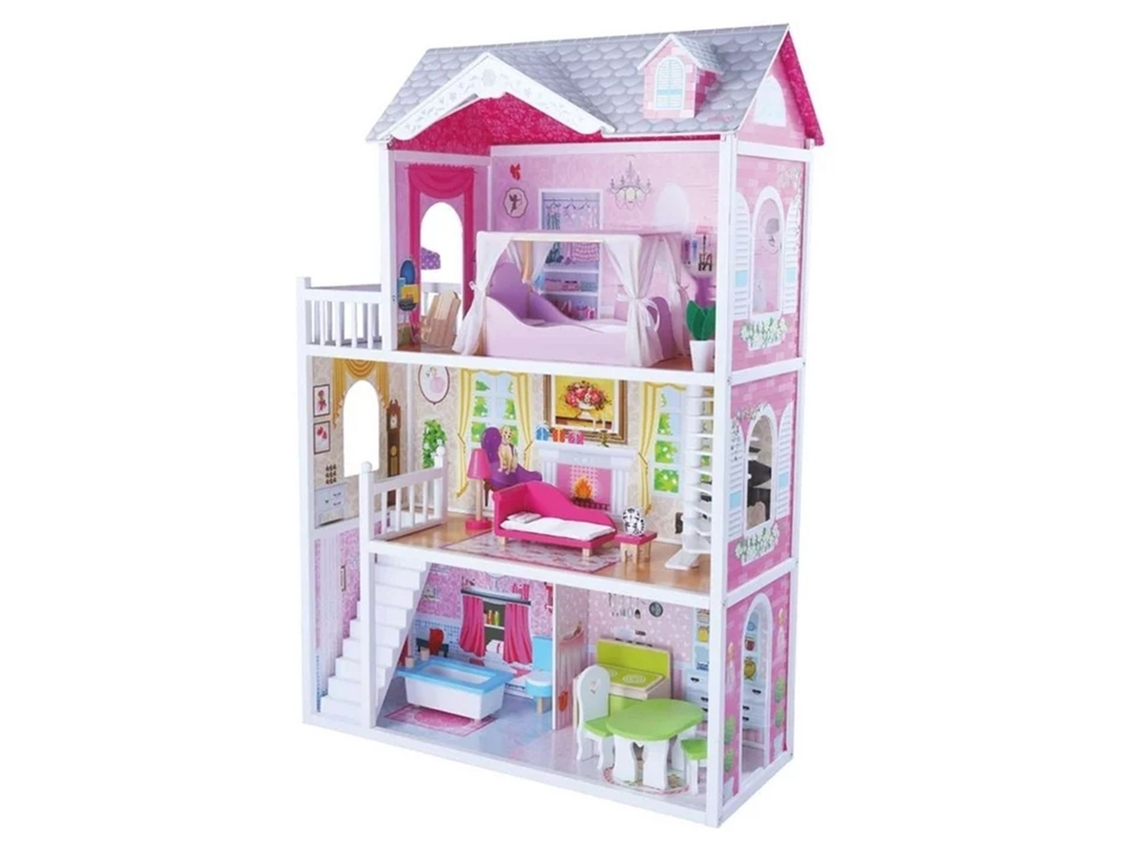 Casa da barbie de madeira