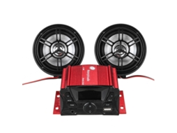 Coluna De Áudio Para Moto Bluetooth 12v, Sistema De Som, Alarme, Leitor De Mp3, Rádio Fm
