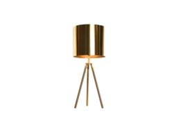 Abajur de Mesa em Metal Dourado, 25x25x60cm ALEXANDRA HOUSE LIVING
