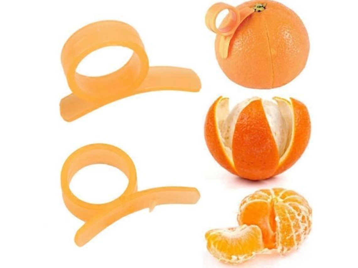 Pelador de Naranjas Multicolor Herramienta de Cocina Ergonómica para Pelar Frutas Cítricas Fácilmente