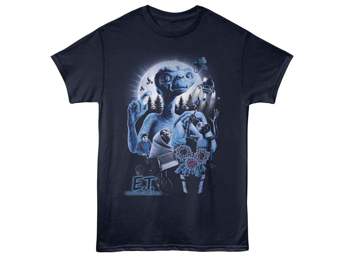 Rockinstone E.t. Collage Navy T-shirt Size:l