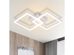 ZMH Luminária de teto LED branca moderna de 24 W para quarto e corredor